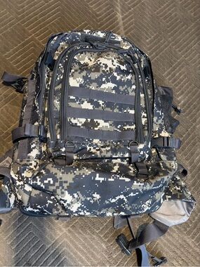 Code Alpha Navy Tactical Military Backpack Blue/Gray Digital Camo
